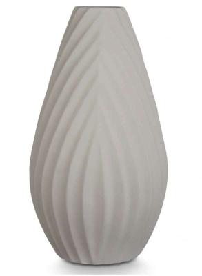 Vaas Strepen Grijs Keramisch 26 x 49 x 26 cm (8430852801272)