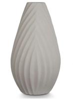 Vaas Strepen Grijs Keramisch 26 x 49 x 26 cm (8430852801272)