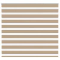 VidaXL Zebra blind 160x100 cm stofbreedte 155,9 cm polyester zandbruin