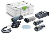 Festool ETSC 125 3,0 I-Plus | Accu-Excenterschuurmachine | 18V | Incl. 2 x 3.0 accu + snellader - 577694 - thumbnail