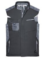 James & Nicholson JN825 Craftsmen Softshell Vest -STRONG- - Black/Carbon - 5XL - thumbnail