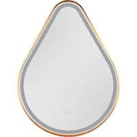 LED Badkamerspiegel - Trion Derik - Figuurvorm - IP44 - 20W - Goud - Metaal LED Badkamerspiegel - Trion Derik - Figuurvorm - IP44 - 20W - Goud - Metaal