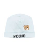 Moschino Kids bonnet à logo Teddy Bear - Bleu