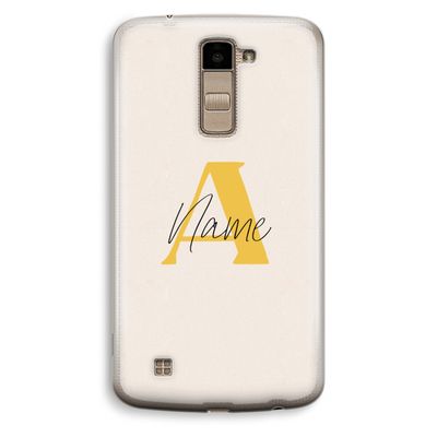 Amber Script: LG K10 (2016) Transparant Hoesje