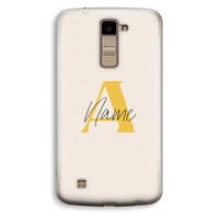 Amber Script: LG K10 (2016) Transparant Hoesje