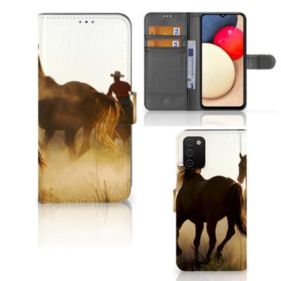 Samsung Galaxy A03s | Telefoonhoesje | Met pasjeshouder | Design Cowboy