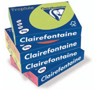 Clairefontaine Trophée Intens, gekleurd papier, A3, 120 g, 250 vel, feloranje