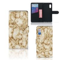 Samsung Xcover Pro | Bookcase | Marmer Goud