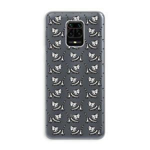 Zwarte poes: Xiaomi Redmi Note 9 Pro Transparant Hoesje