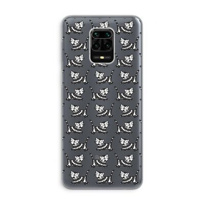 Zwarte poes: Xiaomi Redmi Note 9 Pro Transparant Hoesje