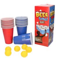 Beer Pong set met red en blue cups