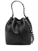 Valentino Garavani sac seau en cuir à ornements Rockstud - Noir