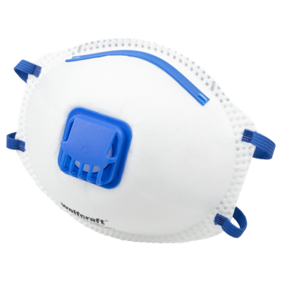 Wolfcraft Voorgevormde stofmaskers | Met ventiel | FFP2 | 15 stuks - 4948000