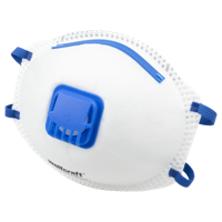 Wolfcraft Voorgevormde stofmaskers | Met ventiel | FFP2 | 15 stuks - 4948000