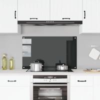 VidaXL Spatscherm keuken 100x60 cm gehard glas zwart