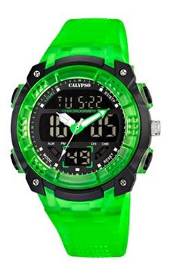 Horlogeband Calypso K5601-3 Rubber Groen