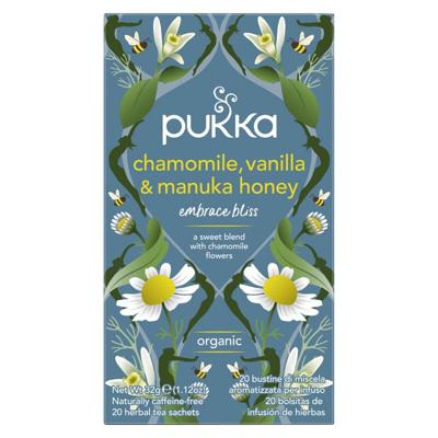 Pukka Chamomile vanille/manuka honing bio