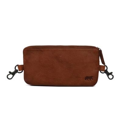 Bear Design Loop Bag Etui Pierre Cognac