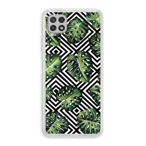 Geometrische jungle: Samsung Galaxy A22 4G Transparant Hoesje