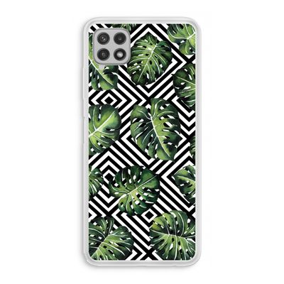 Geometrische jungle: Samsung Galaxy A22 4G Transparant Hoesje