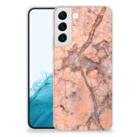Samsung Galaxy S22 Plus | TPU | Siliconen hoesje | Marmer Oranje