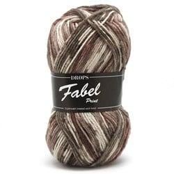 Drops Fabel Print 912 Soft-chocolate