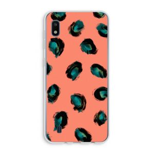 Pink Cheetah: Samsung Galaxy A10 Transparant Hoesje
