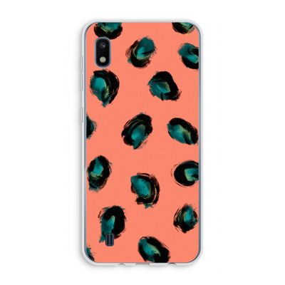 Pink Cheetah: Samsung Galaxy A10 Transparant Hoesje