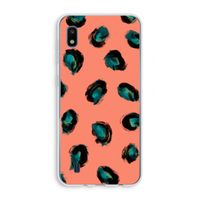 Pink Cheetah: Samsung Galaxy A10 Transparant Hoesje