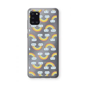 Regenboog: Samsung Galaxy A31 Transparant Hoesje