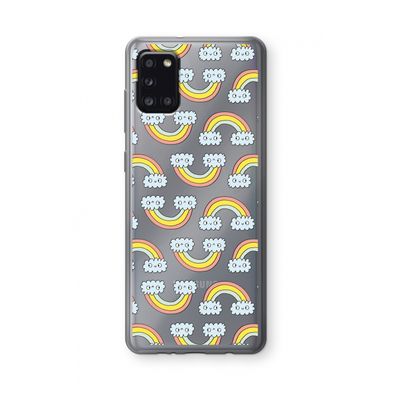 Regenboog: Samsung Galaxy A31 Transparant Hoesje