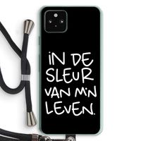 De Sleur: Pixel 5a 5G Transparant Hoesje met koord