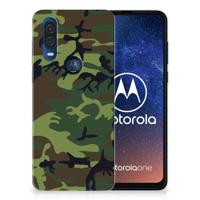 Motorola One Vision | TPU bumper | Army Dark