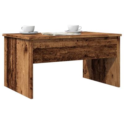 Salontafel 80x50,5x41,5 cm bewerkt hout oud houtkleurig