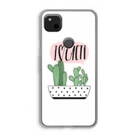 I love cacti: Google Pixel 4a Transparant Hoesje