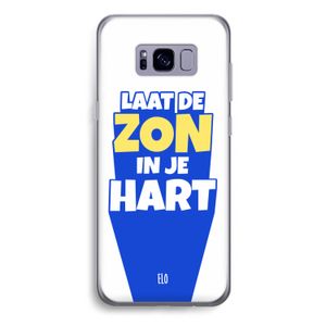 Laat de zon in je hart: Samsung Galaxy S8 Plus Transparant Hoesje