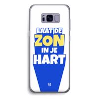 Laat de zon in je hart: Samsung Galaxy S8 Plus Transparant Hoesje