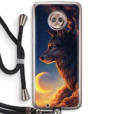 Night Guardian: Motorola Moto G6 Transparant Hoesje met koord