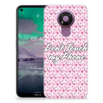 Nokia 3.4 Silicone-hoesje Flowers Pink DTMP Nokia 3.4 Silicone-hoesje Flowers Pink DTMP
