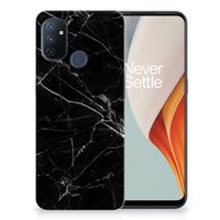 OnePlus Nord N100 TPU Siliconen Hoesje Marmer Zwart - Origineel Cadeau Vader - thumbnail