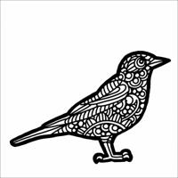 The Crafter's Workshop • stencil american robin 15,2x15,2cm