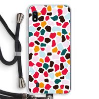 Colored Giraffe: Samsung Galaxy A10 Transparant Hoesje met koord