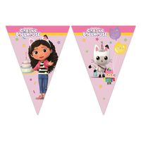 Vlaggenlijn Papier Gabby's Poppenhuis , 2mtr. Vlaggenlijn Papier Gabby's Poppenhuis , 2mtr.
