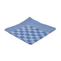 Theedoek blok marine ca 65x65cm blauw