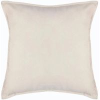 Bank/sierkussens huiskamer Sophia - 55 x 55 cm - Ivoor wit - polyester - met rits