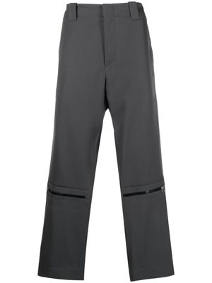 OAMC pantalon droit à détails de zips - Gris