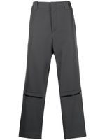 OAMC pantalon droit à détails de zips - Gris