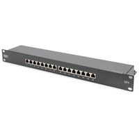 Digitus DN-91616S-B 16 poorten Netwerkpatchpaneel 483 mm (19) CAT 6 1 HE Zwart