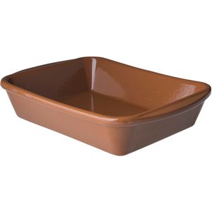 Tapas oven schaal 0,5 liter terracotta 18 x 14 x 4,5 cm