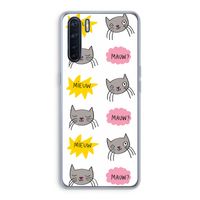 Meow: Oppo A91 Transparant Hoesje